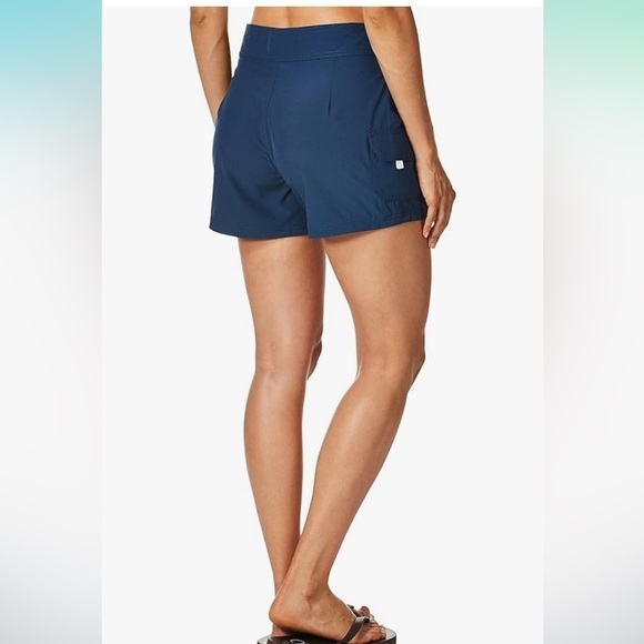 NWT Kanu Surf Womens Breeze Solid Stretch Boardshort size 13 navy - Picture 2 of 6